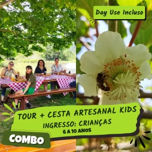 Tour Florada do Kiwi + Cesta de Café Artesanal Kids