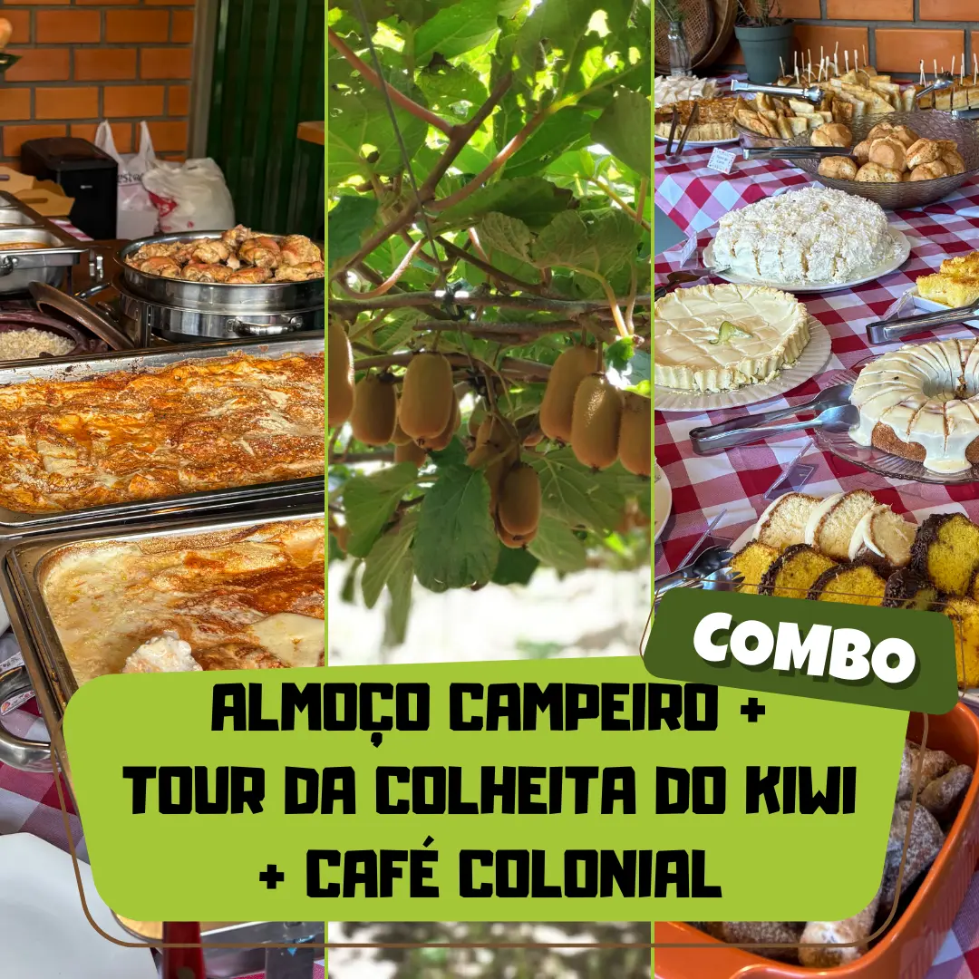 Toar Da Combo - Almoço Campeiro + Tour da Colheita do Kiwi + Café Colonial ...