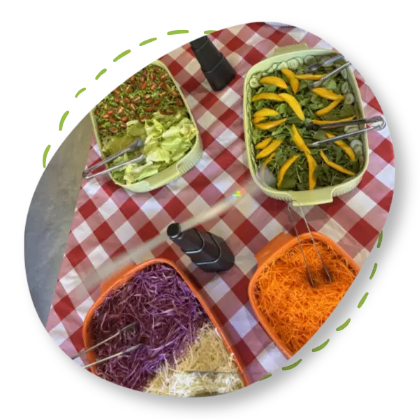 almoço campeiro - saladas