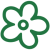 icone verde flor 1